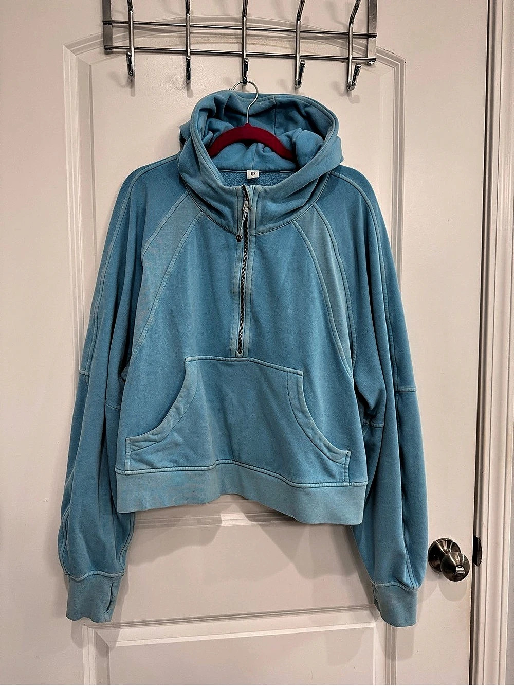 lululemon Scuba Oversized Funnel-Neck Half Zip Blue XL/XXL